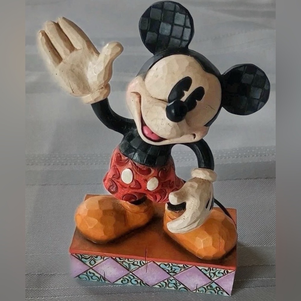 Jim Shore Enesco "Your Pal Mickey" Figurine Walt Disney Showcase Coll So Cute!